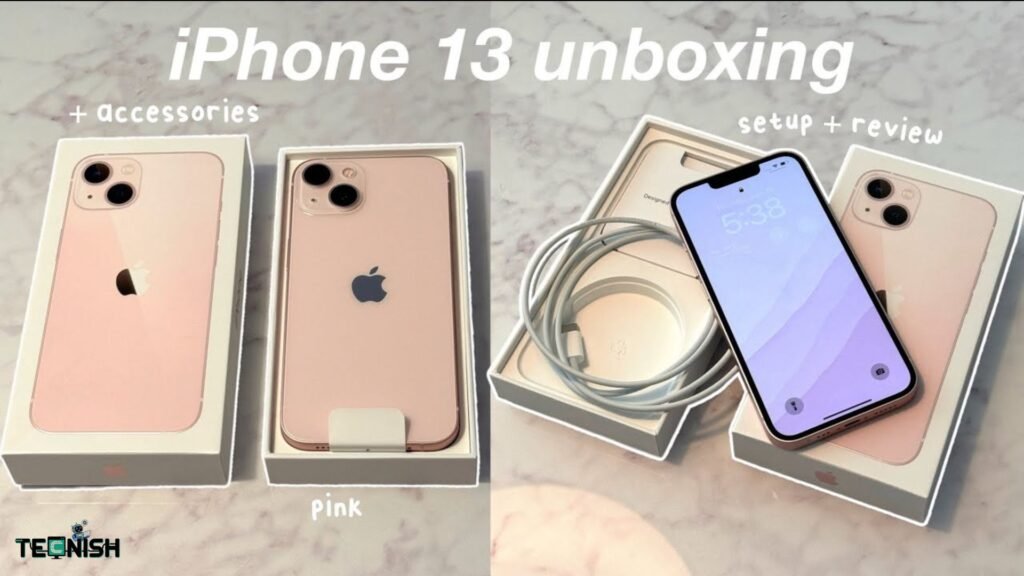 Unboxing the Pink iPhone 13