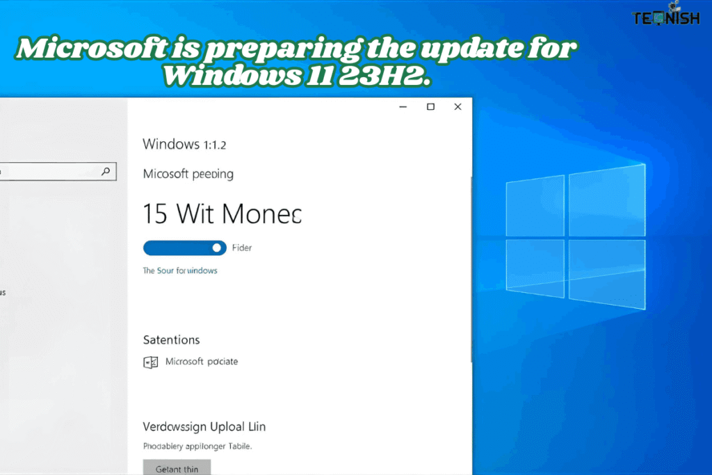 Microsoft is preparing the update for Windows 11 23H2.