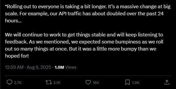 Sam Altman's recent important updates on his own X profile