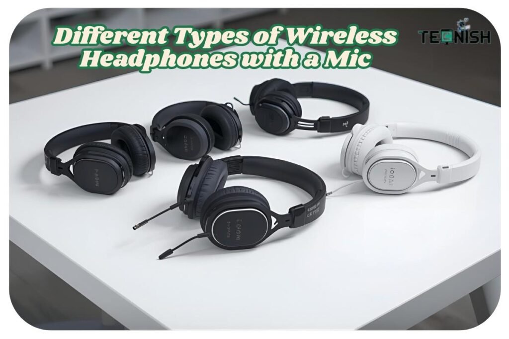 Different Types of Wireless Headphones with a Mic