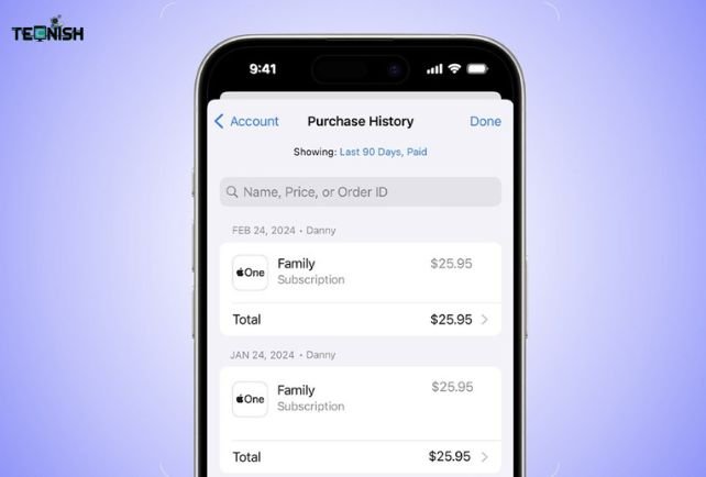 Purchased App History