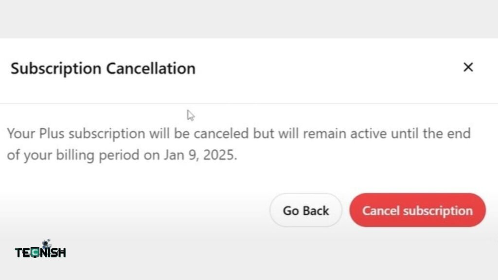 Cancel Plan ChatGPT