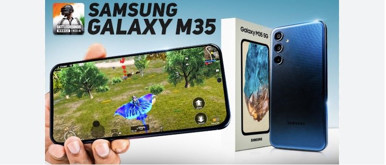 Samsung Galaxy M35 gaming; Exynos 1380 gaming performance; mid-range phone gaming 2025; BGMI on Samsung M35; vapor chamber cooling phone