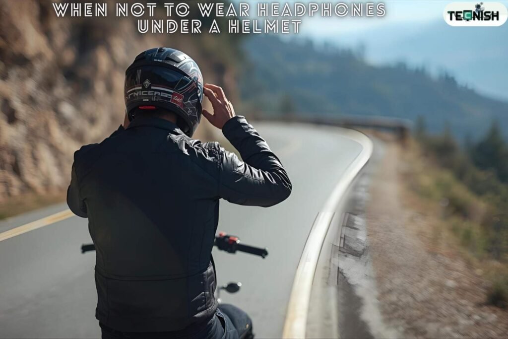 When Not to Wear Headphones Under a Helmet