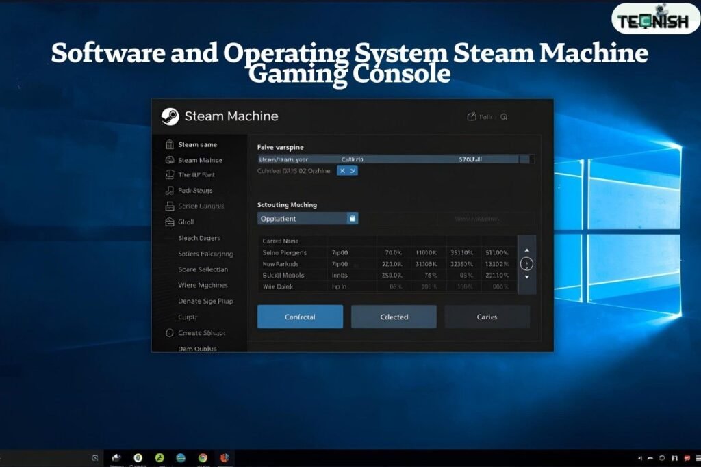 Software and Operating System Steam Machine Gaming Console